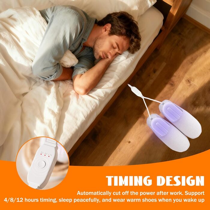 Електричний сушильник для взуття Herbst: 3 режими, таймер, антибактеріальний, для дитячого та гірськолижного взуття