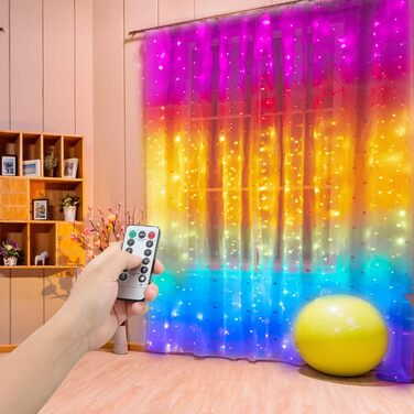 Льодогенератор Yizhet 3x3м LED, 300 LED, тепле біле світло, 8 режимів, IP65, для декору вечірки, шлюбу, Різдва, тераси