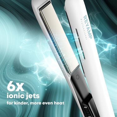 Professional Ceramic Hair Straightener & Curler with LCD Display - Infrared Technology, Ionic Plates, Adjustable Temperature (80-235°C), 3m Cable, Hair Care Oils