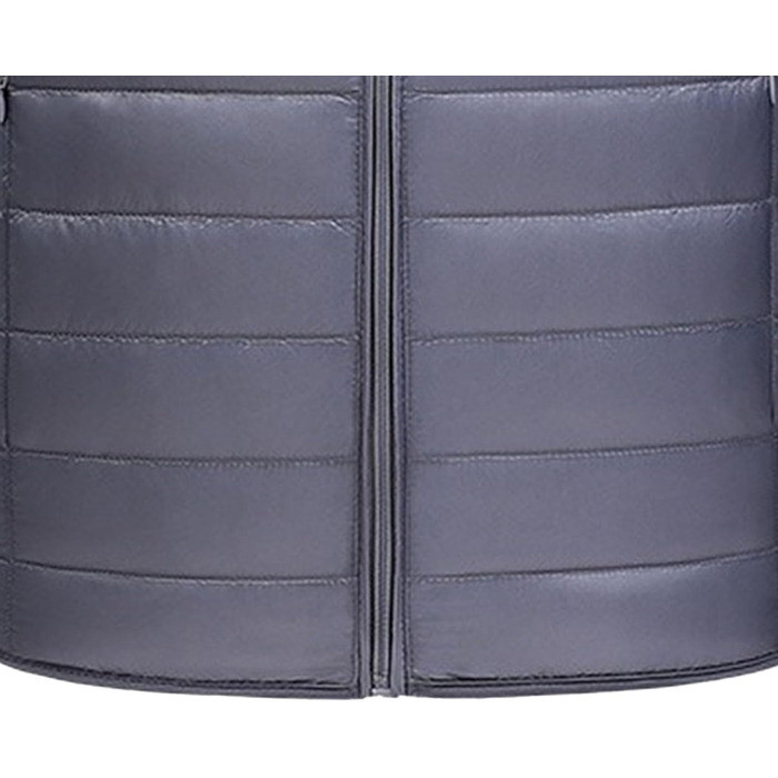 Чоловіча пухова жилетка, легка, стегана, для активного відпочинку, водонепроникна, без рукавів (Сірий, XXL)