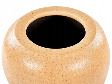 Декоративна керамічна ваза SKIONE, 34 см, світло-коричнева