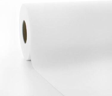 serviettendirekt.de EVERYTHING FOR THE LAID TABLE Airlaid Tablecloth Roll, 118 cm x 25 m 1 piece/roll Roll goods Tablecloth Table linen Meterware on a roll (White)
