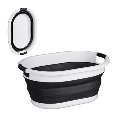 Relaxdays Foldable Laundry Basket, 36 Liter