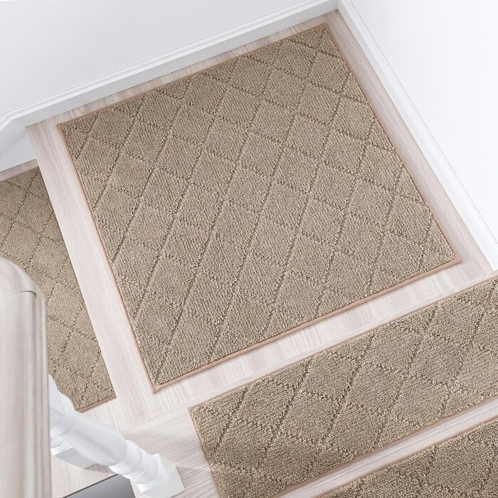 Ковзаючі килимки для сходів COSY HOMEER, 71.1 x 22.9 см, 10 шт., поліестер, TPE-підкладка, для дітей та собак