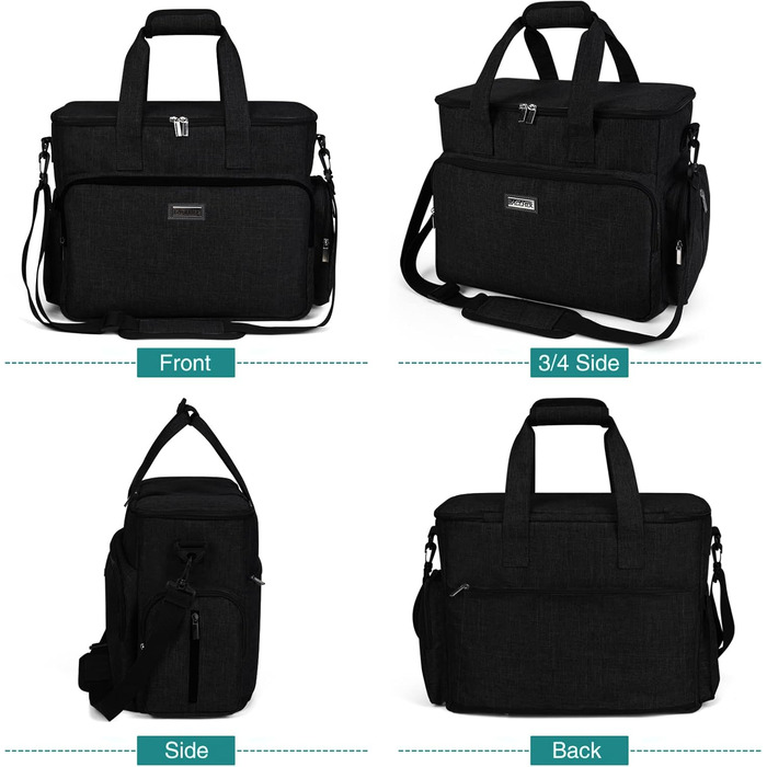 Чемодан для собак Vioett (L, Чорний) - дорожній набір для собак та котів з аксесуарами