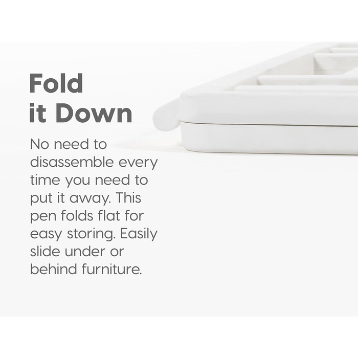 Клітка для собак IRIS USA 586690, пластикова, з дверцятами, 8 панелей, 61 см, біла