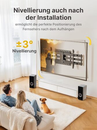 Кріплення для телевізора monTEK 1080mm для 43-90 дюймів (Flat/Curved), до 60 кг, поворотне та нахильне, VESA 800x400 mm
