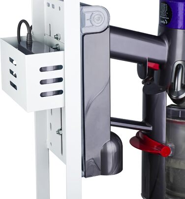 Тримач для пилососа Dyson V15, V12, V11, V10, V8, V7, V6 - білий. Підставка для акумуляторного пилососа та аксесуарів Brian & Dany