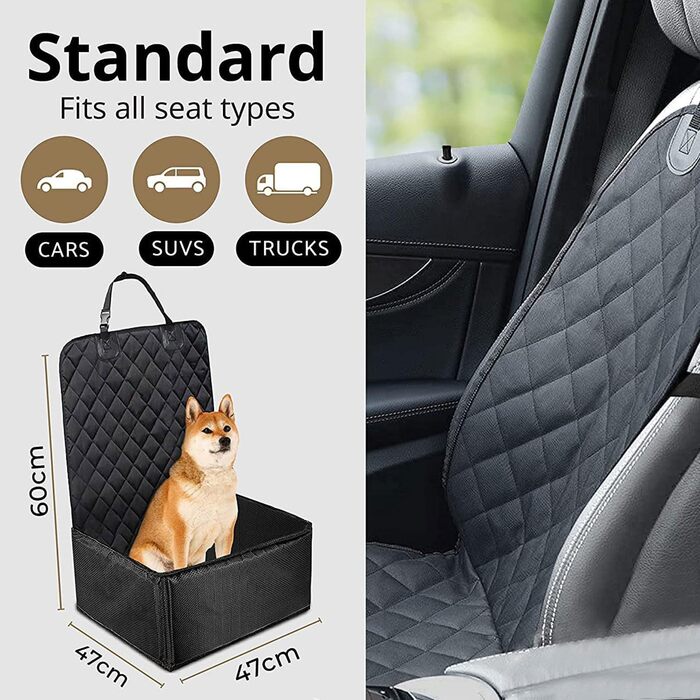 Автокрісло для собак OKYUK: водонепроникне, антиковзаюче, 2-в-1 для собак середніх та малих порід