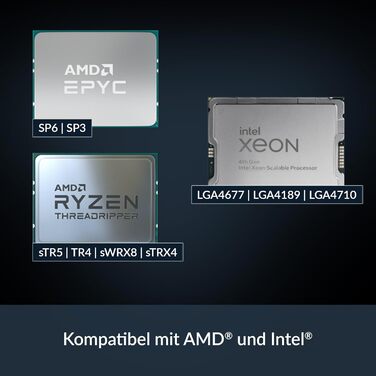 ARCTIC Freezer 4U-M (Rev. 2) - Кулер для серверних процесорів AMD та Intel, 2 x 120 мм вентилятори, 400–2300 rpm, Rack Fan