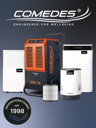 Електричний осушувач повітря Comedes Demecto 30 eco WiFi – 25 л/24 год, для дому та підвалу до 100 м²