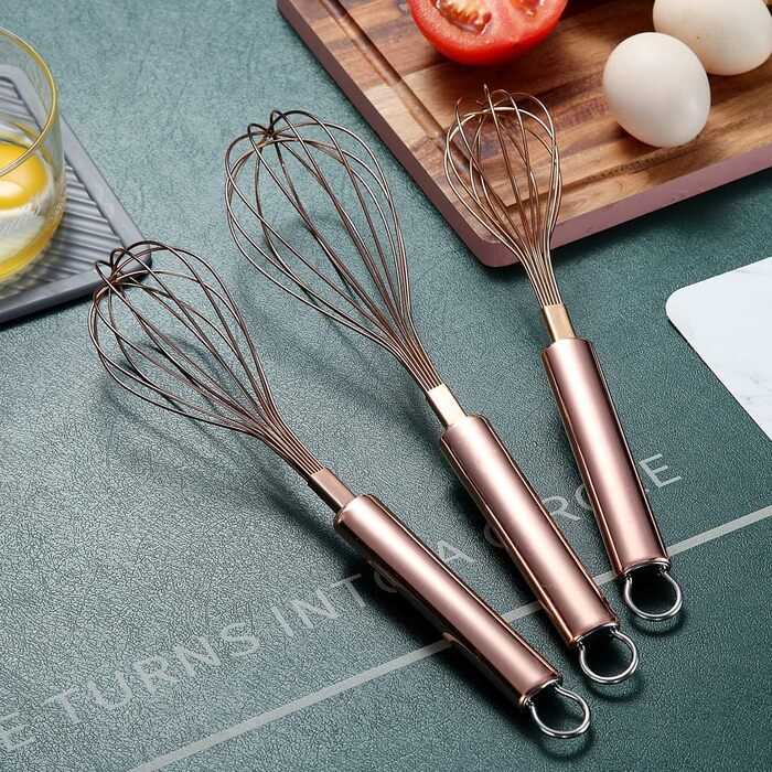 Набір міксерів Kyraton з нержавіючої сталі (3 шт.) 8', 10', 12' - для кухні, приготування їжі, збивання