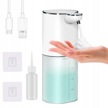 Автоматичний безконтактний дозатор мила-піни з акумулятором, 400 мл