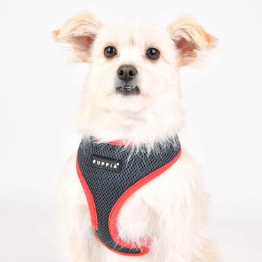 Шлейка для собак Puppia Soft Harness II, сіра, XL - м'яка, зручна та регульована