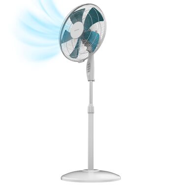 Вентилятор підлоговий Cecotec EnergySilence 515 WindLite Pro 40 см, 56 Вт, 3 швидкості, білий