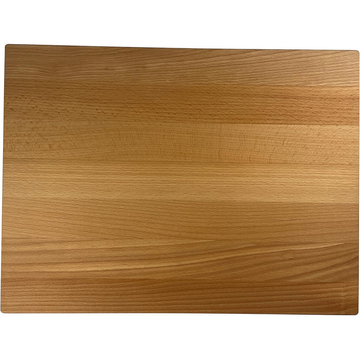 EFO Solid Cutting Board - Solid Chopping Block - Robust Cutting Block - Meat Cutting Board - Bread Board - Large Wooden Kitchen Board - XXL Chopping Block - Made of Beechwood (40x30x4cm)