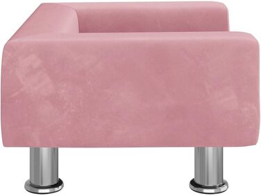 Крісло-ліжко для собак, м'яке ліжко для тварин, диванчик для маленьких собак та котів, рожевий, 50 x 40 x 26.5 см