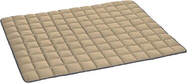 М'яка та якісна лежанка для собак Doctor Bark, розмір L (100x80 см) та XL (120x100 см), для великих собак, міцна, для дому та вулиці, вимивається до 95°C, колір: золотисто-блакитний