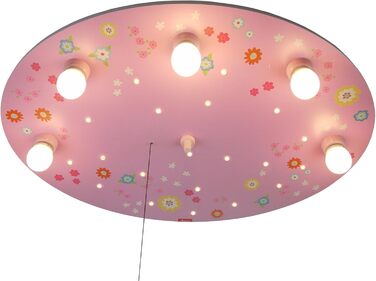 Дитяча стельова LED-лампа Niermann Standby Wölkchen Квітковий луг з нічником, Bungee Bunny