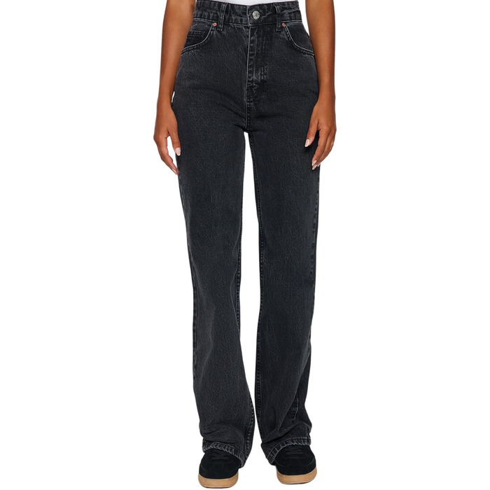 Джинси жіночі Trendyol прямого крою, висока талія, колір антрацит, розмір 44