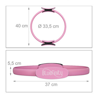 Relaxdays Pilates Ring Pink