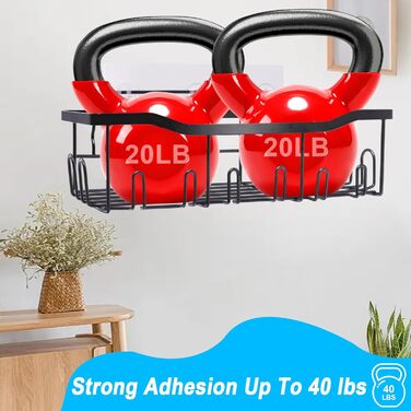 Дзеркальна поличка для душу WAOAW без свердління, 2 шт. Чорний, нержавіюча сталь, для шампуню, гелю для душу, мила, косметики