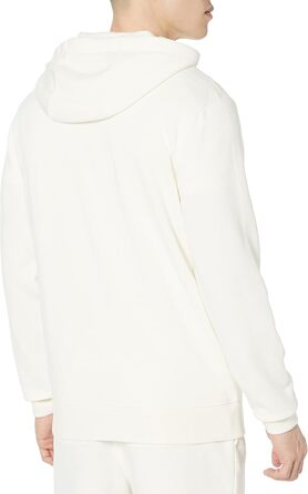 Чоловічий худі Amazon Essentias з французького трикотажу з блискавкою та зручним кроєм (L, кольору слонової кістки)