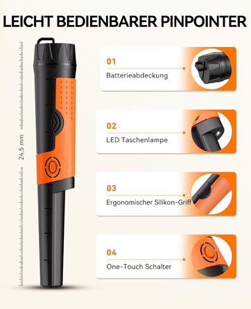 Металодетектор SUNPOW для дітей - LCD-дисплей з мультфільмом, водонепроникна котушка IP68, унісекс дизайн, 3 режими (All Metal/Disc/Pinpoint), регульована ручка 32-40 дюймів для дітей 5-12 років (X-Yellow)