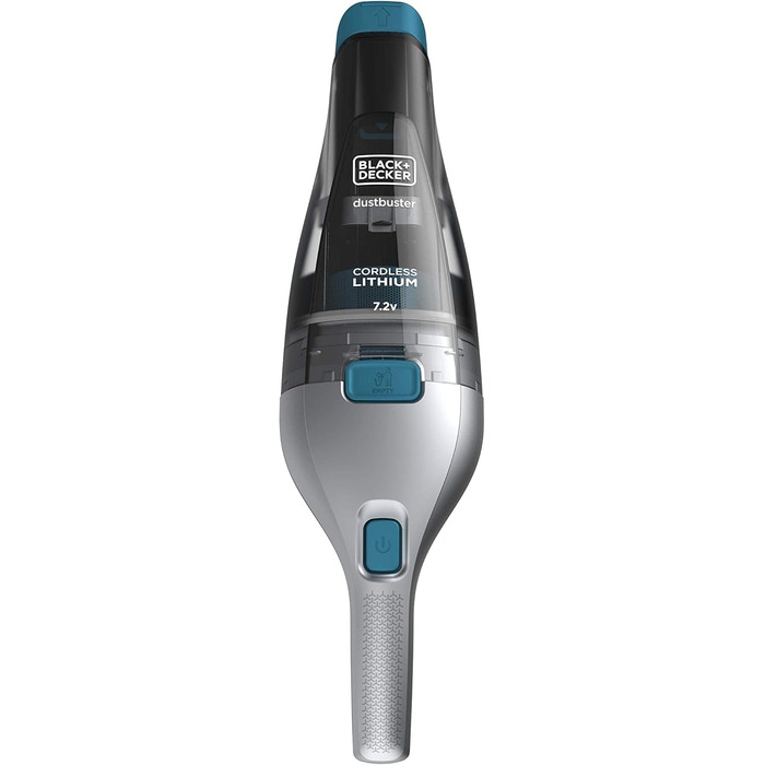 Акумуляторний пилосос ручний BLACK+DECKER Dustbuster 7.2V (NVC215W) - безмішковий, з насадкою та зарядним пристроєм