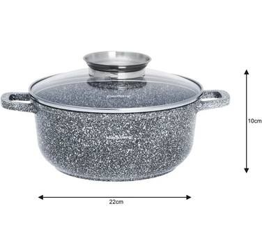 Каструля традиційна Klausberg Marble, 3,3 л