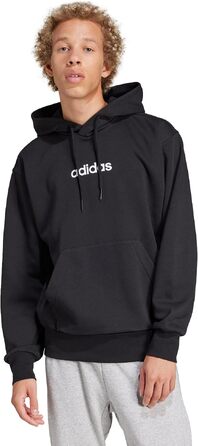 Чоловіча толстовка-худі Adidas Essential Linear Fleece чорного кольору, розмір XS