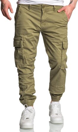 Чоловічі штани карго чинос джинси Herren R7020 оливкового кольору, розмір 33W