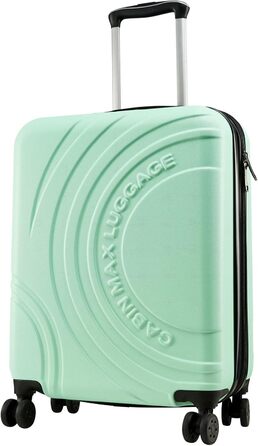 Ручний багаж Cabin Max Anode – валіза на колесах, жорсткий корпус, 4 колеса, кодовий замок (55x40x20 см, м'ятно-зелений)
