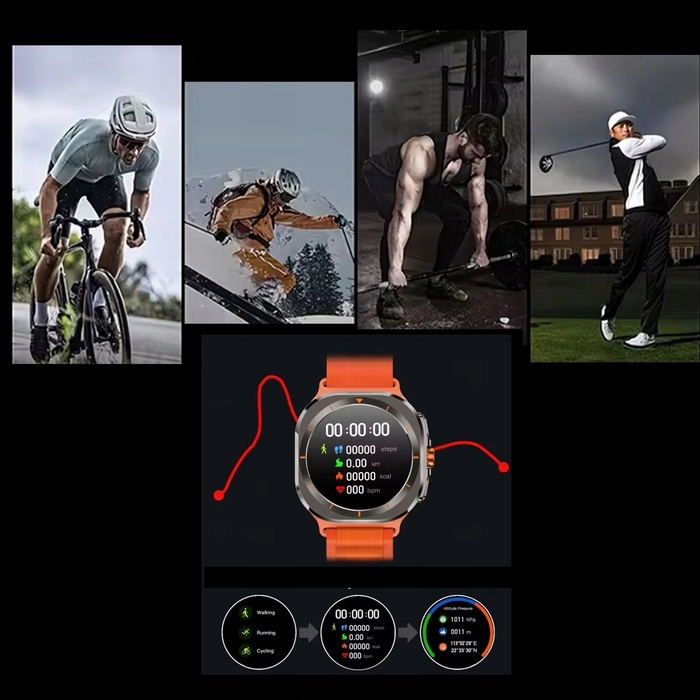 Смарт-годинник Smart-Trend SmartWatch UltraX Pro Active BL, помаранчевий