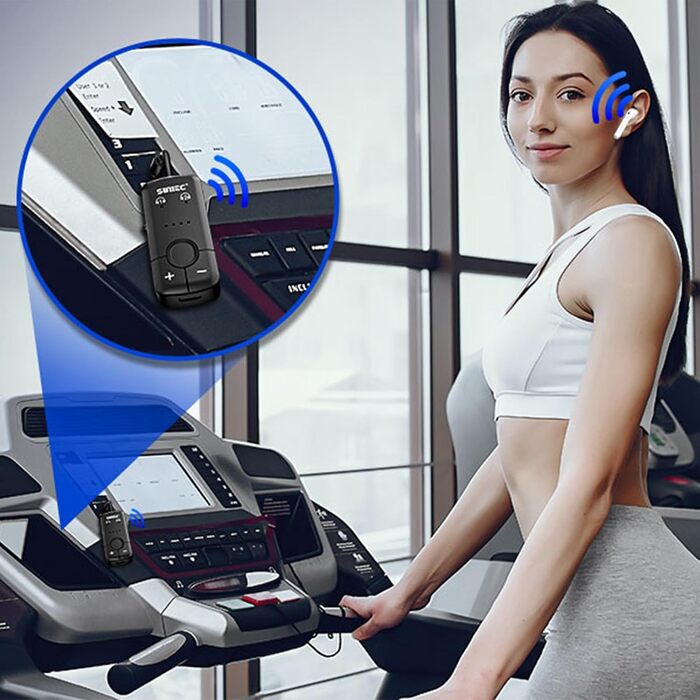 Bluetooth-адаптер AirFly для навушників у літаку, трансмітер аудіосигналу (чорний)