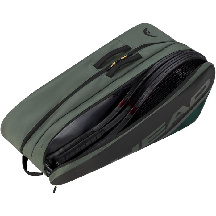 HEAD Tour Racquet Bag - Schwarz/Weiß (Thyme/Banana) - Tennis Bag for Players