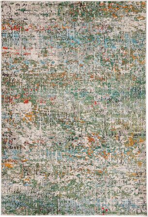 Килим SAFAVIEH Madison для вітальні, їдальні, спальні - сучасний дизайн, короткий ворс, сірий та бірюзовий, 160 x 229 см