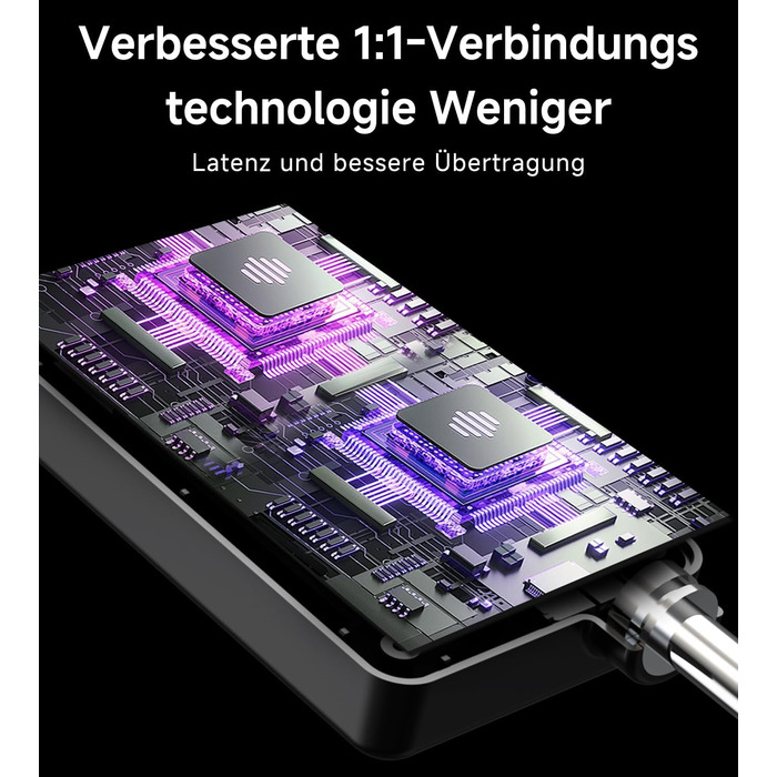 Бездротовий мікрофон з LED-підсвіткою, подвійний, акумуляторний, караоке, чорний