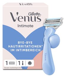 Жіноча бритва Gillette Venus для зони бікіні та чутливої шкіри, сіро-блакитна (1 бритва + 1 змінне лезо)