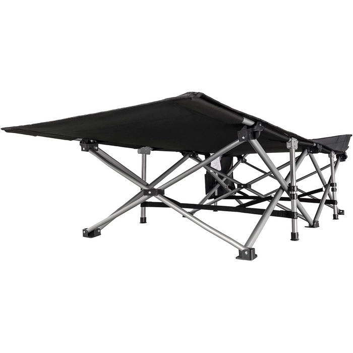 Розкладне ліжко для кемпінгу KingCamp XL, сталеве, 208x75 см, до 200 кг