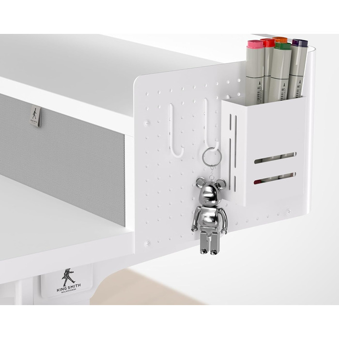 Electric Standing Desk with Drawers - 120x60cm Adjustable Height Desk for Home Office & DIY Pegboard