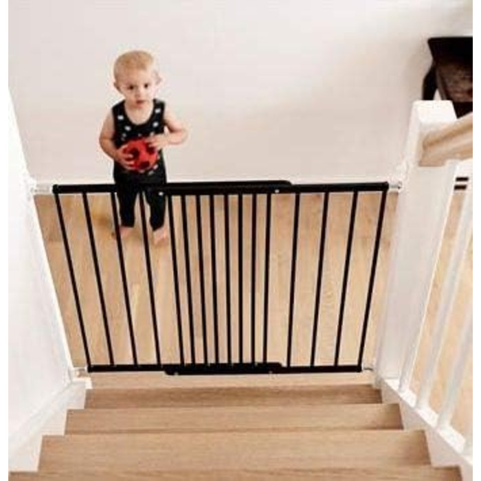 BabyDan Tor для домашніх тварин та дітей, розсувне, чорне, ширина 62,5-106,8 см