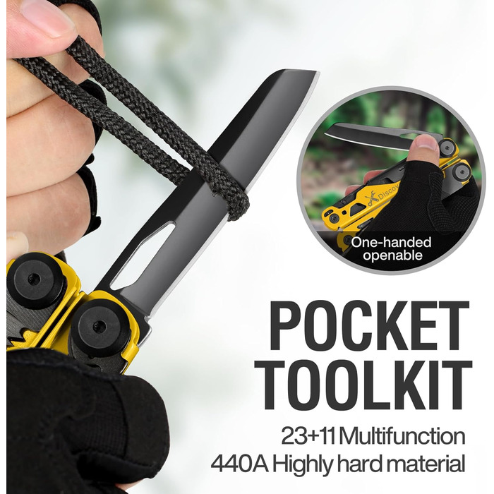 Мультитул MIAOKE 23 в 1 з подарунковою коробкою: викрутки, пилка, плоскогубці, ніж для кемпінгу. Ідеальний подарунок для чоловіків