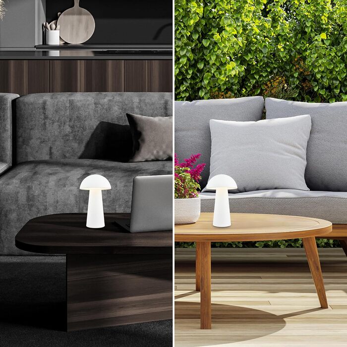 LED настільна лампа BRILONER бездротова з сенсорним керуванням, диммування, тепле біле світло, 28x16 см