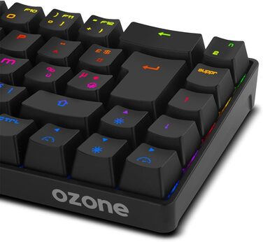 Ozone Gaming Gear Double TAP: Клавіатура + Миша для ігор, RGB підсвітка, AVAGO сенсор, 4000 DPI