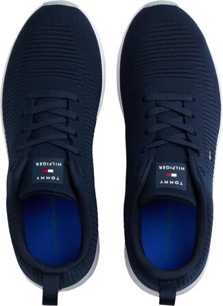 Кросівки Tommy Hilfiger Runner Corporate Knit Rib для чоловіків (43 EU, блакитний Desert Sky)