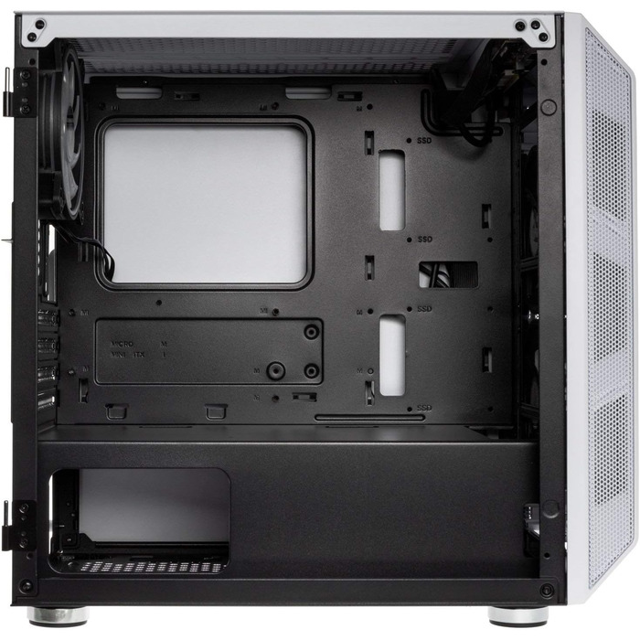 Корпус для ПК Kolink Citadel Mesh Micro-ATX RGB з прозорою бічною панеллю (білий)