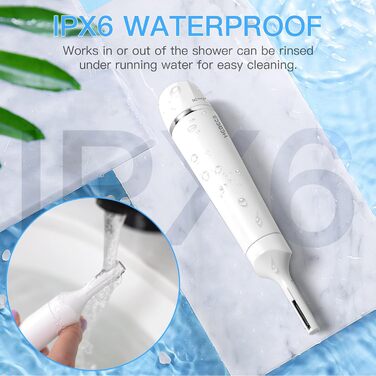 Електричний тример для обличчя 3-в-1: брови, вуха, ніс та обличчя. Бездротовий, вологостійкий, для жінок