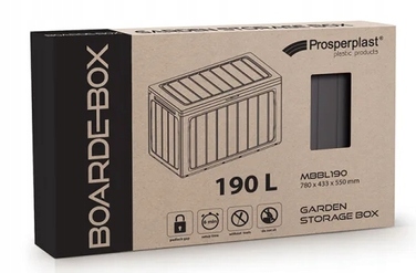 Садова скриня Prosperplast BoardeBox, 190 л, коричнева