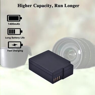 Акумулятор DuraPro 2шт. 1400mAh DMW-BLC12 для Panasonic Lumix FZ1000, FZ200, FZ300, FZ330, G5, G6, G7 + LCD-USB-зарядний пристрій